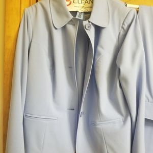 Baby blue pant suit